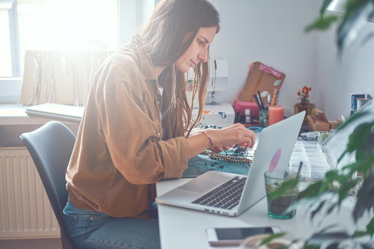 Modern financial planning workspace